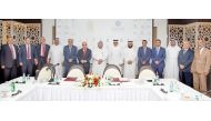 Top officals of Retaj Hotels & Hospitality and Mozoon Real Estae Company during the signing ceremony.