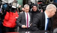 British ambassador Laurie Bristow leaves the Russian Foreign Ministry headquarters in Moscow on March 13, 2018. AFP / Alexander NEMENOV
