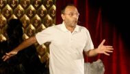Lebanese writer and actor Ziad Itani performing on stage in Beirut on July 18, 2013 (AFP / Anwar Amro) 
