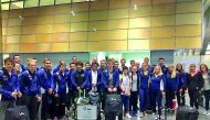 Swimmers arriving in Doha for the HOSA Marathon Swim World Series event which will take pace at Doha’s Corniche on Saturday.