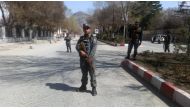 Afghan policemen keep watch at the site of a blast in Kabul, Afghanistan March 21, 2018. Reuters/Omar Sobhani