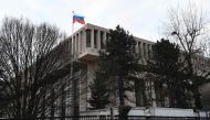 (FILES) This file photo taken on February 14, 2017 shows a general view of the embassy of the Russian Federation in Paris.  AFP / ALAIN JOCARD
