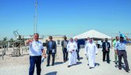 Officials and guests visit Solar Test Facility as part of the celebrations to mark five years of service. 