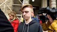 Ethan Couch is surrounded by members of the press after being released from the Tarrant County Jail in Fort Worth, Texas, U.S., April 2, 2018. Reuters/Nick Oxford