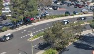 Officials are seen following a possible shooting at the headquarters of YouTube, in San Bruno, California, U.S., April 3, 2018 in this picture obtained from social media. 