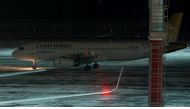 A Cham Wings aircraft is seen at Rostov Airport in Russia, January 17, 2018. Picture taken January 17, 2018
