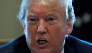 U.S. President Donald Trump holds a cabinet meeting at the White House in Washington, U.S., April 9, 2018. REUTERS/Kevin Lamarque