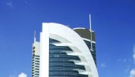 A view of the Doha Bank Tower.