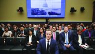  Mark Zuckerberg prepares to testify before the House Energy and Commerce Committee in the Rayburn House Office Building on Capitol Hill April 11, 2018 in Washington, DC. Chip Somodevilla/Getty Images/AFP
