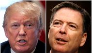 A combination of file photos show U.S. President Donald Trump in the White House in Washington, DC, U.S. April 9, 2018 and former FBI Director James Comey on Capitol Hill in Washington, U.S., June 8, 2017. (REUTERS/Carlos Barria, Jonathan Ernst/File Photo