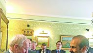 Saad Sherida Al Kaabi (right), Qatar Petroleum President & CEO; with  Krzysztof Tchorzewski, Polish Energy Minister.