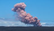 In this photo provided by Janice Wei, an ash plume rises above the Kilauea volcano on Hawaii's Big Island on May 3, 2018.  AFP photo / Janice Wei