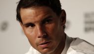 Spanish tennis player Rafael Nadal holds a press conference of the 2018 Mutua Madrid Open tennis tournament at Caja Magica in Madrid, Spain on May 7, 2018. Burak Akbulut - Anadolu