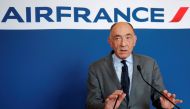 Jean-Marc Janaillac, Chief Executive Officer of Air France-KLM Group, attends a news conference in Paris, France, May 4, 2018. REUTERS/Charles Platiau/File Photo