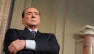 Silvio Berlusconi (R), leader of the right-wing party 