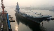 China's first domestically developed aircraft carrier departs Dalian, Liaoning province, China May 13, 2018. REUTERS/Stringer 