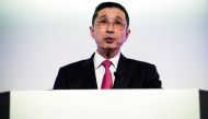 Nissan Motors CEO Hiroto Saikawa attends a press conference to announce the company's fiscal year 2017 financial results at the Nissan Global Headquarters in Yokohama, Kanagawa prefecture on May 14, 2018. AFP / Behrouz Mehri