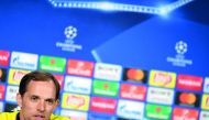 Thomas Tuchel attends a press conference in Dortmund, on the eve of the Champions League football match between Borussia Dortmund and AS Monaco on April 10, 2017.  AFP / Patrik Stollarz