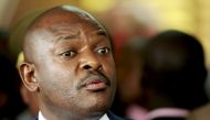 File photo of Burundi's President Pierre Nkurunziza addressing a news conference attended by the visiting United Nations Secretary-General Ban Ki-moon (not seen in picture) in the capital Bujumbura February 23, 2016. REUTERS/Evrard Ngendakumana/File Photo