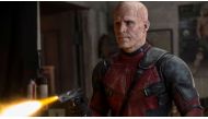 A still of actor Ryan Reynolds from the movie Deadpool 2.