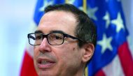 US Treasury Secretary Steve Mnuchin holds a press conference during the IMF/World Bank spring meeting in Washington, DC in this file photo taken on April 21, 2018.  AFP / Andrew Caballero-Reynolds