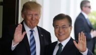 File photo: US President Donald Trump (L) welcomes South Korean President Moon Jae-in at the White House in Washington, DC, US, June 30, 2017. Reuters/Jim Bourg/File Photo