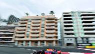 Red Bull Racing’s Australian driver Daniel Ricciardo competes during the Monaco Formula 1 Grand Prix at the Monaco Street Circuit  in Monaco on Sunday.