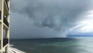 Subtropical Storm Alberto arrives at Orange Beach, Alabama, U.S., May 28, 2018, in this picture obtained from social media. David Green/@dsg_dukester/Twitter/via REUTERS