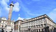 A general view shows the Palazzo Chigi, official residence of the Italian government, in central Rome on May 30, 2018. AFP / Andreas Solaro