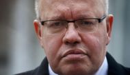 File photo of German Economic Minister Peter Altmaier answers questions from the news media after delivering a statement regarding the Trump Administration's steel and aluminum tariffs outside of the White House in Washington, US, March 19, 2018. REUTERS/