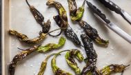 Charred Shishito Peppers. (Photo by Jennifer Chase for The Washington Post)