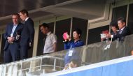 Japan's Princess Takamado before the match REUTERS/Ricardo Moraes
