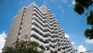 (FILE PHOTO) This file photo taken on June 15, 2018 shows an apartment building in Cologne's Chorweiler district, where a Tunisian suspected of trying to build a biological weapon was arrested.  AFP / MICHAEL GOTTSCHALK