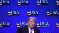 US President Donald Trump speaks attends a roundtable discussion on tax reform at the South Point Hotel Casino and Spa in Las Vegas, Nevada, on June 23, 2018. (AFP / Olivier Douliery)