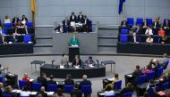 German Chancellor Angela Merkel delivers a speech at the German parliament Bundestag ahead of the EU Summit in Brussels, on June 28, 2018 in Berlin, Germany. ( Abdülhamid Ho?ba? - Anadolu Agency )