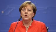 German Chancellor Angela Merkel holds a press conference on the final day of the European Council leaders' summit on June 29, 2018 in Brussels, Belgium. Dursun Aydemir - Anadolu 