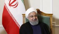 Iranian President Hassan Rouhani is seen at the beginning of a meeting during his official visit to Switzerland in Bern, Switzerland July 2, 2018. Peter Klaunzer/Pool via Reuters