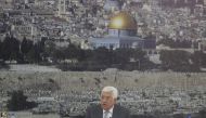 Palestinian President Mahmoud Abbas holds a press conference at Prime Ministry building in Ramallah West Bank on July 21, 2017 (?ssam Rimawi / Anadolu Agency) 