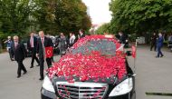 Turkish President Tayyip Erdogan arrives at the parliament to take the oath of office for a new presidential term, in Ankara, Turkey July 9, 2018. (Kayhan Ozer/Presidential Palace/Handout via REUTERS)