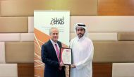 Ali Al Khalifa (right), Chief Executive Officer of ASTAD with Selim Kseib, Bureau Veritas -Country Chief Executive, Qatar.
