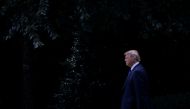 US President Donald Trump boards Marine One to depart for travel to New Jersey from the South Lawn of the White House in Washington, U.S., July 20, 2018. (REUTERS/Leah Millis)