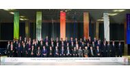 Family picture of Finance Ministers and Central Bank Governors of the G20, during their meeting in Buenos Aires, on July 21, 2018 .  AFP / Eitan Abramovich