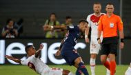 Paris St Germain's Neymar in action with AS Monaco's Youri Tielemans (REUTERS/Bobby Yip)