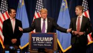 Trump, Donald Trump Jr and L Eric R Trump (Reuters file photo) 