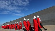 Activists dressed up as characters from 