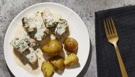 Creamy Herbed Salmon. (Photo by Tom McCorkle and food styling by Bonnie S. Benwick)