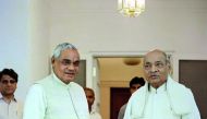 This file photo taken on May 17, 1996 shows Indian Prime Minister Atal Bihari Vajpayee (L), leader of the right wing Bharatiya Janata Party (BJP), taking part in a campaign, in New Delhi.  AFP / Teki Tanwar 