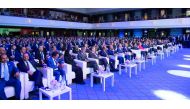 Officials during the Qatar-Germany Business and Investment Forum in Berlin