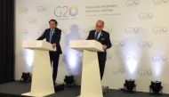 Argentina's Production Minister Dante Sica (L) and Foreign Minister Jorge Faurie attend a news conference at the G20 Trade and Investment Meeting in Mar del Plata, Argentina, September 14, 2018. REUTERS/Scott Squires