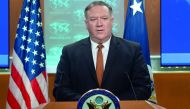 US Secretary of State Mike Pompeo speaks during a press conference at the State Department in Washington, DC, September 14, 2018. AFP / Saul Loeb